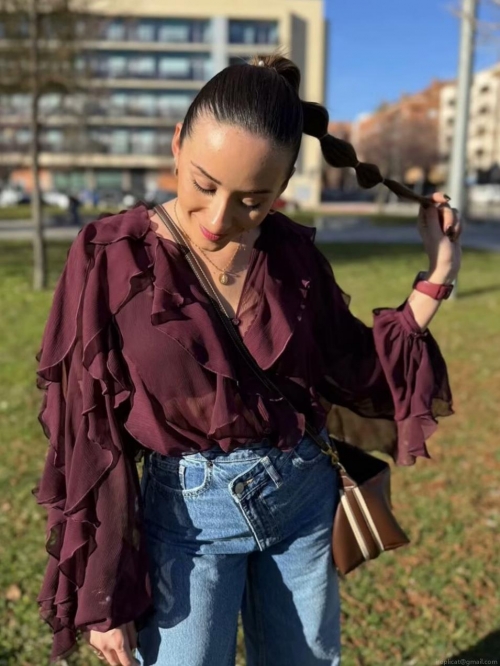 Elegant Women's Ruffle Layered Chiffon Blouse V-Neck Long Sleeve Button Down Shirt Solid Color French Vintage Style Tops for Daily Office Dating Party Elegant Women's Ruffle Layered Chiffon Blouse V-Neck Long Sleeve Button Down Shirt Solid Color French Vintage Style Tops for Daily Office Dating Party