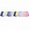Women's European Style Lapel Long Sleeve Striped Shirt Polyester Casual Button Down Blouse Top With Chest Pocket