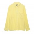Women's Vertical Striped Long Sleeve Button Down Shirt Polyester Cotton Blend Breathable Blouse Casual Office Work Tops For Women