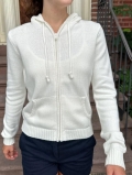 Women's Knitted Zip Up Hoodie Long Sleeve Viscose Blend Sweatshirt Solid Color Hooded Cardigan Jacket With Pockets Casual Autumn Winter Streetwear For Women