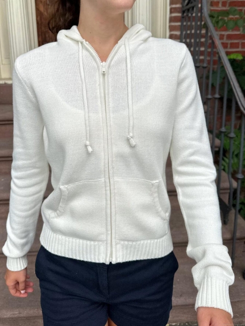 Women's Knitted Zip Up Hoodie Long Sleeve Viscose Blend Sweatshirt Solid Color Hooded Cardigan Jacket With Pockets Casual Autumn Winter Streetwear For Women Women's Knitted Zip Up Hoodie Long Sleeve Viscose Blend Sweatshirt Solid Color Hooded Cardigan Jacket With Pockets Casual Autumn Winter Streetwear For Women