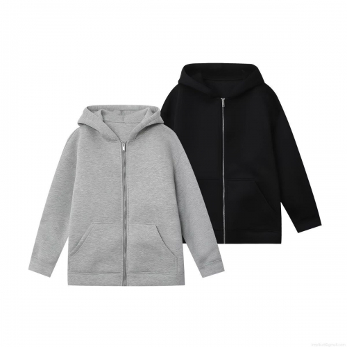 Women Oversized Zip Up Hoodie Solid Color Long Sleeve Casual Sweatshirt Jacket With Pockets Loose Fit Polyester Outerwear For Autumn Winter Ladies