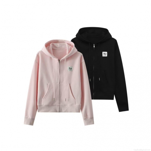 Women's Casual Fashion Cotton Blend Zip-up Hoodie Hooded Drawstring Sweatshirt With Pockets Long Sleeve Simple Solid Color Jacket For Women Women's Casual Fashion Cotton Blend Zip-up Hoodie Hooded Drawstring Sweatshirt With Pockets Long Sleeve Simple Solid Color Jacket For Women
