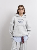 Women's Vintage 100% Cotton Hooded Hoodie Oversized Sweatshirt Pullover With Letter Print Pocket Streetwear Casual Tops For Autumn Winter