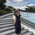 Women's V Neck Sleeveless Vest And Wide Leg Pants Two Piece Set Striped Solid Commuter Professional Office Lady Suit With Belt