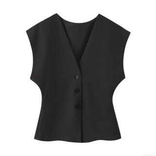 Women's 2 Piece Set Elegant V Neck Sleeveless Vest Top and High Waisted Wide Leg Pants with Bow Belt Polyester Solid Color Casual Business Streetwear Outfit for Women