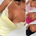 Women's Sexy Lace Patchwork Camisole Top Backless Bow Tie Sleeveless Tank Polyester Spandex Slim Fit Vest For Daily Party Clubwear Y2K Style