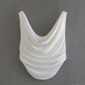 Women Cowl Neck Ruched Sleeveless Tank Top Y2K Streetwear Cropped Polyester Shirt Summer Sexy Solid Color Tie Dye Camisole