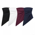 Women's Sexy Strapless Bandeau Top Asymmetrical Ruched Bodycon Tube Top Solid Color Polyester Streetwear Summer Party Top for Women