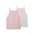 Women's Sexy Backless Ribbed Knitted Camisole Summer Bow Tie Lace-up Crop Tank Top Solid Color Sleeveless Slim Fit Vest Top for Dating Party