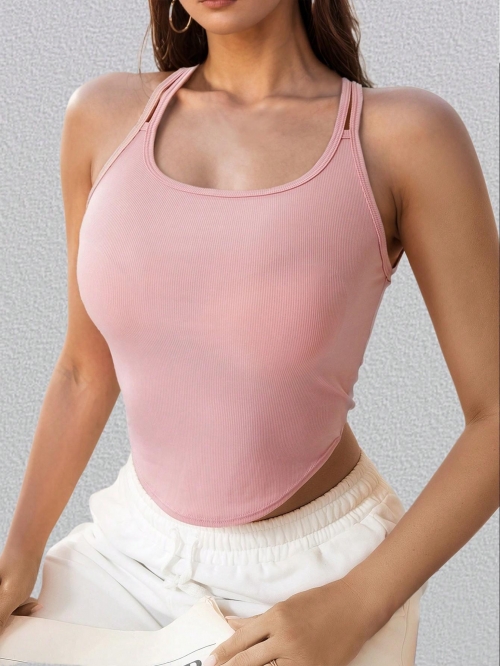 Women's Sexy Ribbed Knit Tank Top Backless Cross Straps Yoga Camisole Solid Color Slim Fit Sleeveless Vest Crop Top for Sports Casual Autumn Winter Women's Sexy Ribbed Knit Tank Top Backless Cross Straps Yoga Camisole Solid Color Slim Fit Sleeveless Vest Crop Top for Sports Casual Autumn Winter