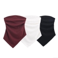 Women Sexy Boob Tube Top Polyester Ruched Strapless Tank Top Asymmetric Hem Streetwear Clubwear Party Vest Top For Ladies