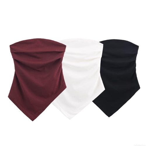 Women Sexy Backless Asymmetric Hem Tube Top Knitted Slim Fit Strapless Spandex Tank Top For Party Clubwear Solid Color Off-Shoulder Sleeveless Crop Top