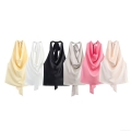 Sexy Satin Cowl Neck Halter Top For Women Backless Silky Sleeveless Camisole With Bow Tie Waist Bandage Party Dating Summer Solid Color Polyester Vest