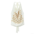 Women's Halter Neck Floral Print Top Elegant Polyester Backless Tie Back Sleeveless Vest For Summer Vacation Dating Ladies Sweet Texture Camisole