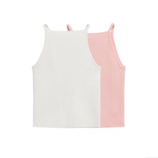 Women Sexy Backless Bowknot Knit Tank Top Halter Ribbed Sleeveless Slim Fit Crop Top For Summer Party Clubwear