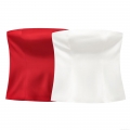 Women's Satin Strapless Tube Top Elegant Solid Color Slim Fit Bandeau Crop Top For Party Date Night Clubwear