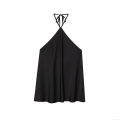 Women's Sexy Satin Halter Tank Top Backless Silky Solid Color Sleeveless Camisole For Party Club Evening Vacation INS Style Summer Vest