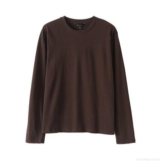 Women's Basic Cotton Blend Long Sleeve T-Shirt Slim Fit Round Neck Solid Color Top Soft Base Layer for Autumn Winter Streetwear Daily Wear Women's Basic Cotton Blend Long Sleeve T-Shirt Slim Fit Round Neck Solid Color Top Soft Base Layer for Autumn Winter Streetwear Daily Wear