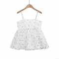 Women's Floral Spaghetti Strap Camisole Polyester Organza Backless Summer Tank Top Street Style Sexy Peplum Hem Top For Women