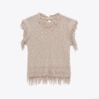 Women's Round Neck Sleeveless Fringe Knit Vest Autumn Winter Solid Color Pullover Tassel Sweater Top Casual Western Style Waistcoat