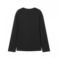 Women Fashion Casual V Neck Button Down Cardigan Long Sleeve Polyester Solid Color Loose Blouse Shirt Top For Winter Autumn