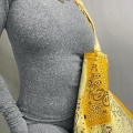 Women's Slim Fit Long Sleeve T-Shirt Casual Round Neck Solid Color Polyester Spandex Knit Basic Pullover Top For Daily Wear
