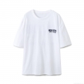 Women's Casual Cotton Blend T-Shirt Vintage New York Letter Print Short Sleeve Round Neck Loose Streetwear Tee Top