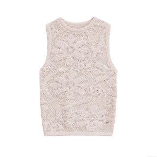 Women's Sexy Knit Tank Top Sleeveless Round Neck Solid Apricot Plush Textured Vest Short Slim Fit Ins Style Socialite Casual Top For Women Party Dating Women's Sexy Knit Tank Top Sleeveless Round Neck Solid Apricot Plush Textured Vest Short Slim Fit Ins Style Socialite Casual Top For Women Party Dating