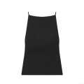 Women's Sexy Slim Fit Backless Camisole Top With Oversized Contrast White Bow Elegant Sleeveless Summer Streetwear Party Clubwear Acrylic Tank Top