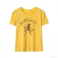 Women's American Retro Nashville USA Cowboy Graphic Print T-Shirt Loose Fit Round Neck Short Sleeve Casual Polyester Spandex Blend Summer Top