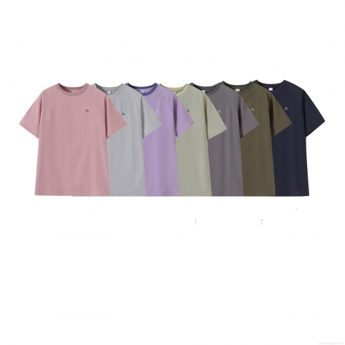 Women's Quick Dry Short Sleeve T-Shirt Loose Fit Raglan Sleeve Casual Sporty Tee Top With V-Logo For Summer Activewear