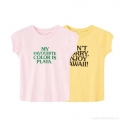 Women's Casual Cotton Blend Letter Print T-Shirt Round Neck Short Sleeve Summer Tee Top Loose Fit Beach Holiday Streetwear Fashion Apparel