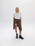 Women's Casual Cotton Blend Rhinestone T-Shirt Oversized Loose Short Sleeve Round Neck Graphic Tee With Cross Too Much Lettering For Summer Streetwear