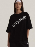 Women's 95% Cotton 5% Polyester T-Shirt Short Sleeve Crew Neck American Retro Letter Print Streetwear Loose Casual Summer Top For Ladies