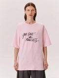 Women's Oversized Cotton Letter Graphic T-Shirt Loose Casual Short Sleeve Round Neck Streetwear Summer Daily Top Soft Breathable Fashion Tee