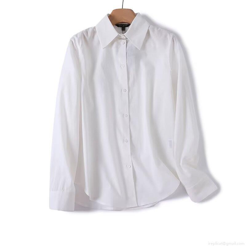 Women's Casual Cotton Linen Blouse Shirt Loose Fit Long Sleeve Lapel Top Solid Color Button Down Streetwear Comfortable Breathable Outwear For Spring Summer