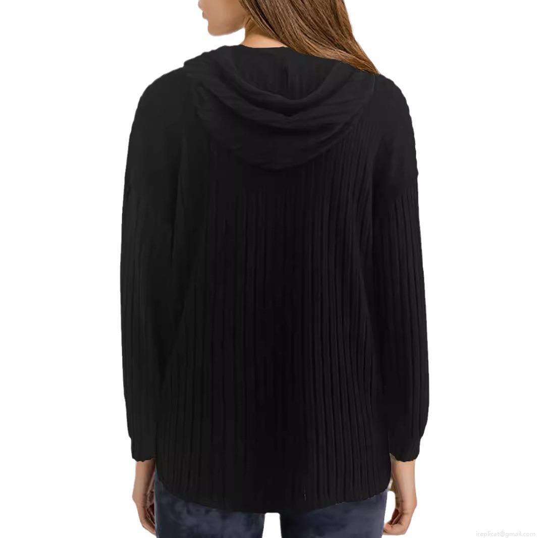 Women's Plus Size Hooded Sweatshirt Ribbed Polyester Spandex Pullover Long Sleeve Casual Solid Color Loose Fit Autumn Winter Hoodie For Women