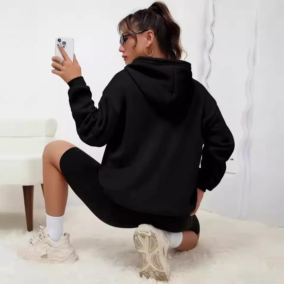 Women's Los Angeles California Letter Print Hoodie Casual Long Sleeve Loose Fit Pullover Sweatshirt With Kangaroo Pocket Streetwear Top