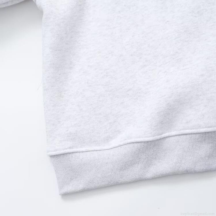 Women's Casual Cotton Blend Letter Embroidery Sweatshirt Loose Fit Round Neck Pullover Long Sleeve Fleece Top New York Print Grey Jumper
