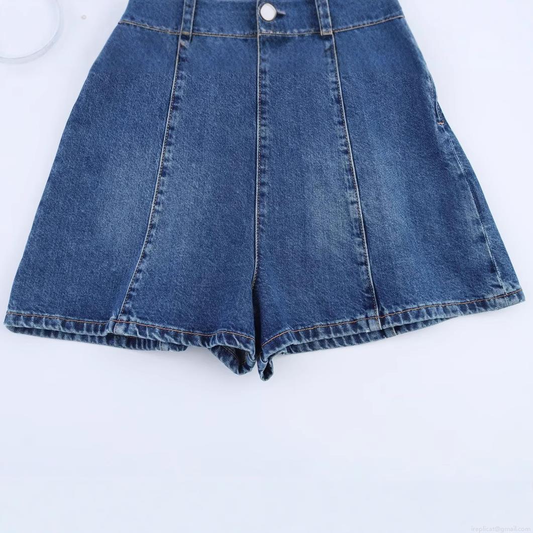 Sexy Backless Halterneck Denim Romper for Women Washed Blue Sleeveless Jumpsuit Summer Slim Fit Short Playsuit Streetwear Polyester Jumpsuit