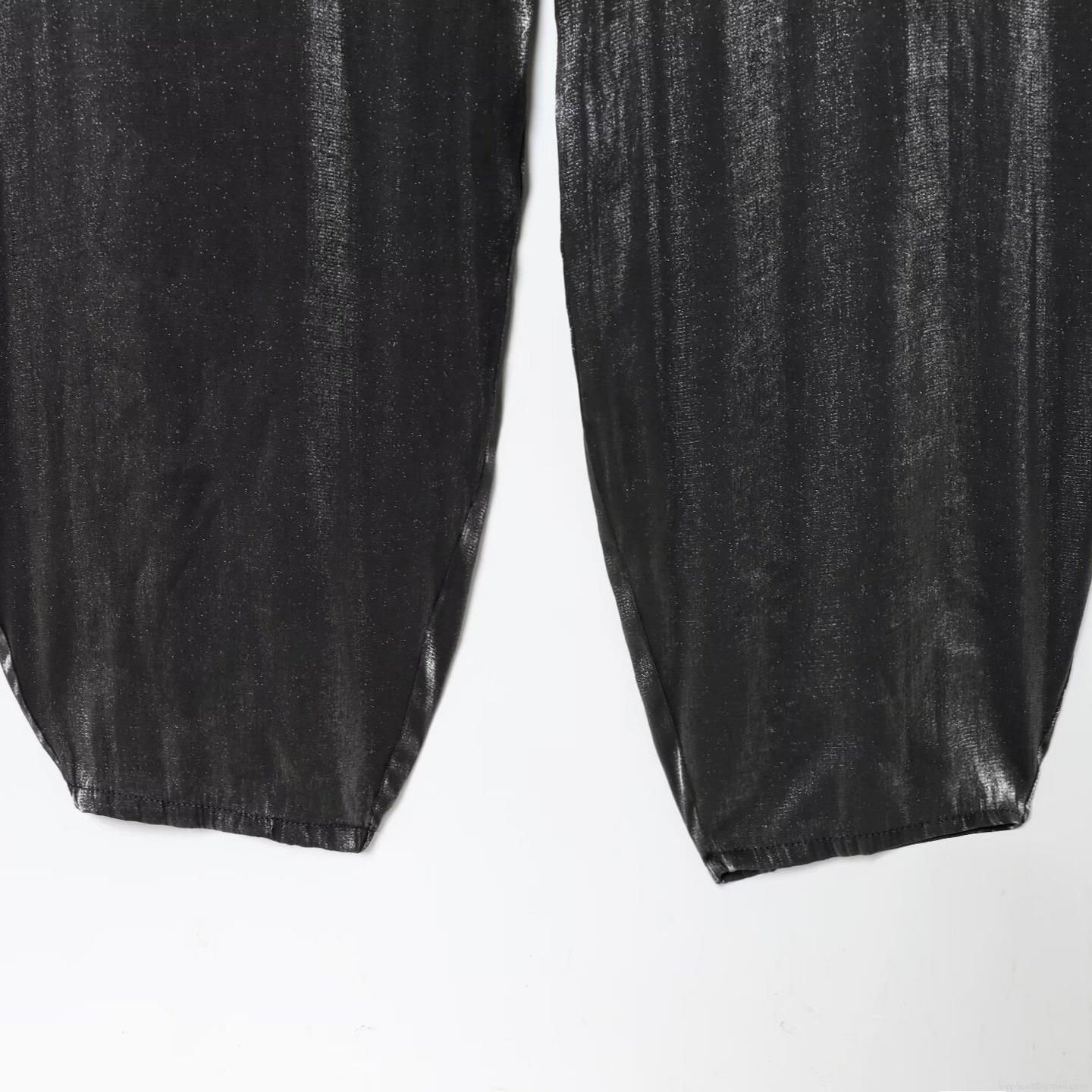 Sexy Halter Neck Backless Jumpsuit Metallic Shimmer Sleeveless Wide Leg Long Pants Party Clubwear Vacation Women Jumpsuits Rompers High Waist