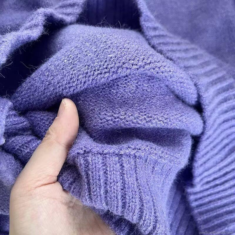 Women's Casual Round Neck Long Sleeve Knit Sweater Solid Color Standard Fit Polyester Blend Mohair Texture Pullover Top For Autumn Winter