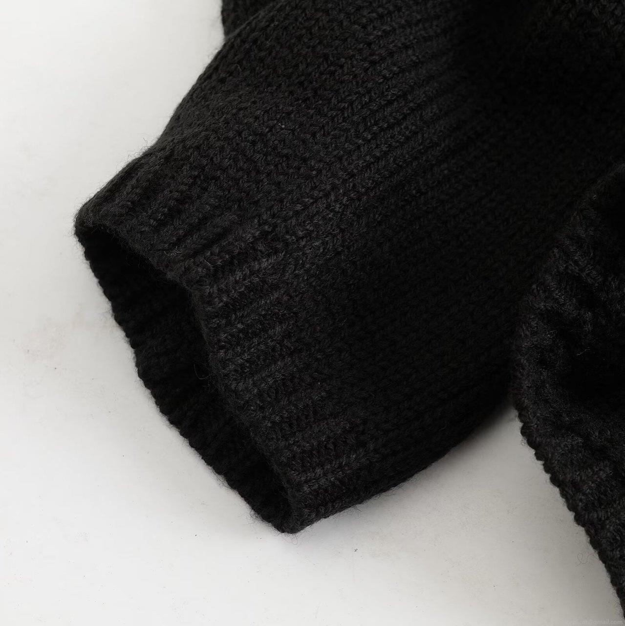 Women's Casual Wool Blend V-Neck Knit Cardigan With Belt Loose Fit Acrylic Nylon Long Sleeve Sweater Jacket For Daily Wear Winter Autumn