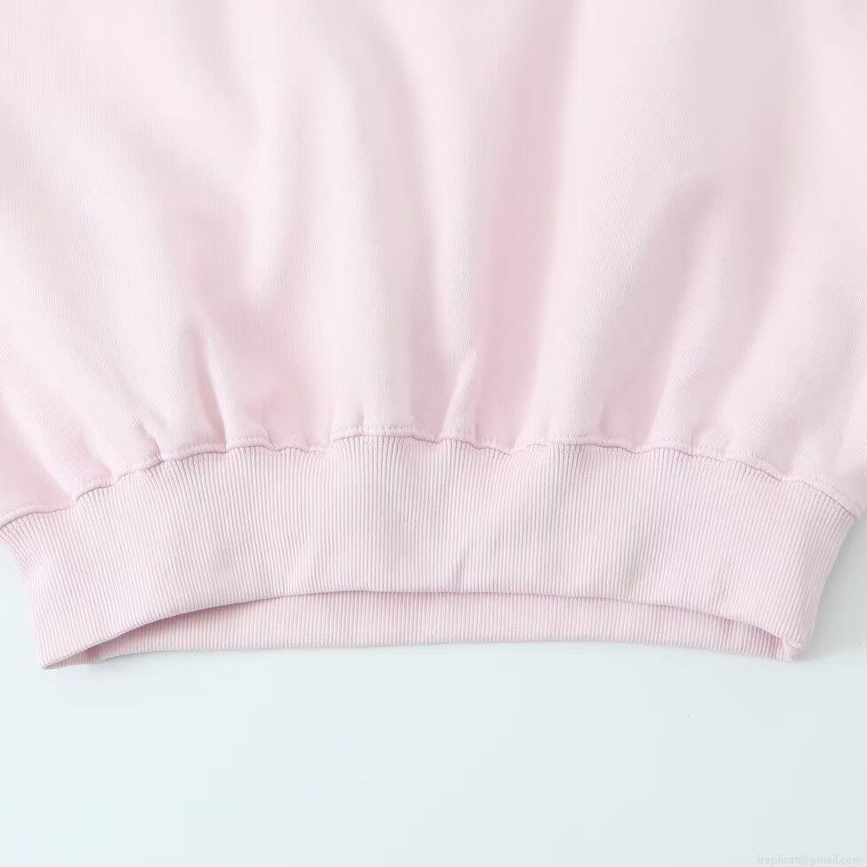 Women's Basic Solid Color Round Neck Sweatshirt Fleece Lined Loose Fit Long Sleeve Pullover Casual Warm Drop Shoulder Top for Autumn Winter