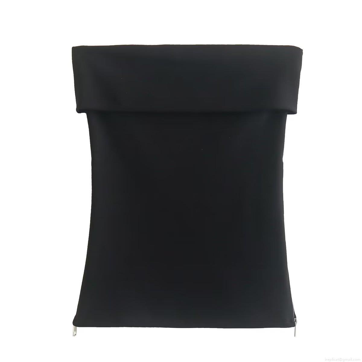 Women Sexy Slim Fit Tube Top Solid Color Strapless Bandeau Top With Side Zipper For Summer Streetwear Y2K Style Women Clothing