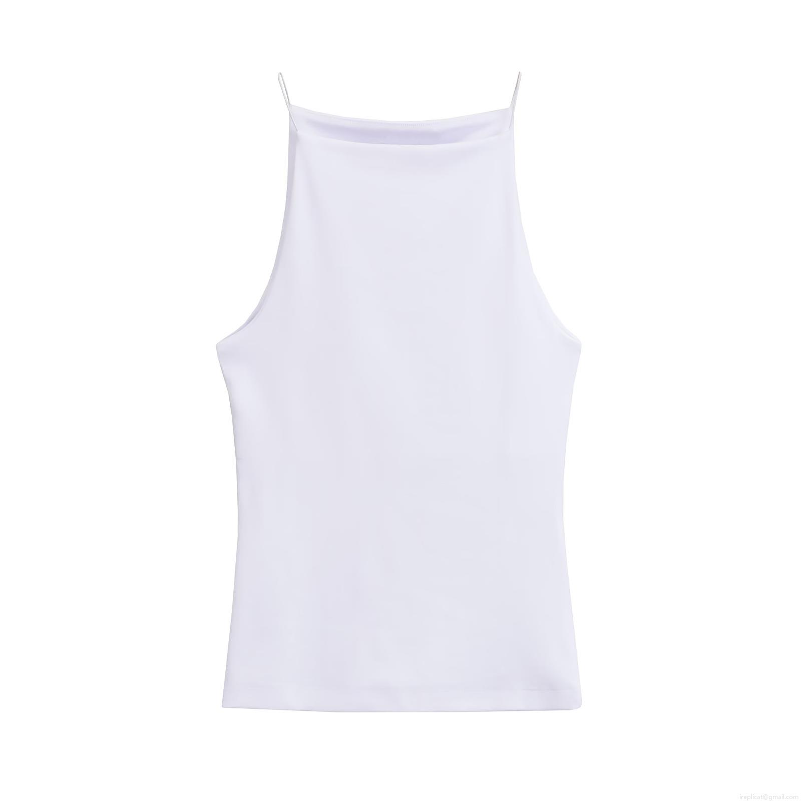 Women's Sexy Square Neck Spaghetti Strap Tank Top Solid Color Slim Fit Cotton Blend Camisole Summer Basic Undershirt For Daily Casual Beach Wear