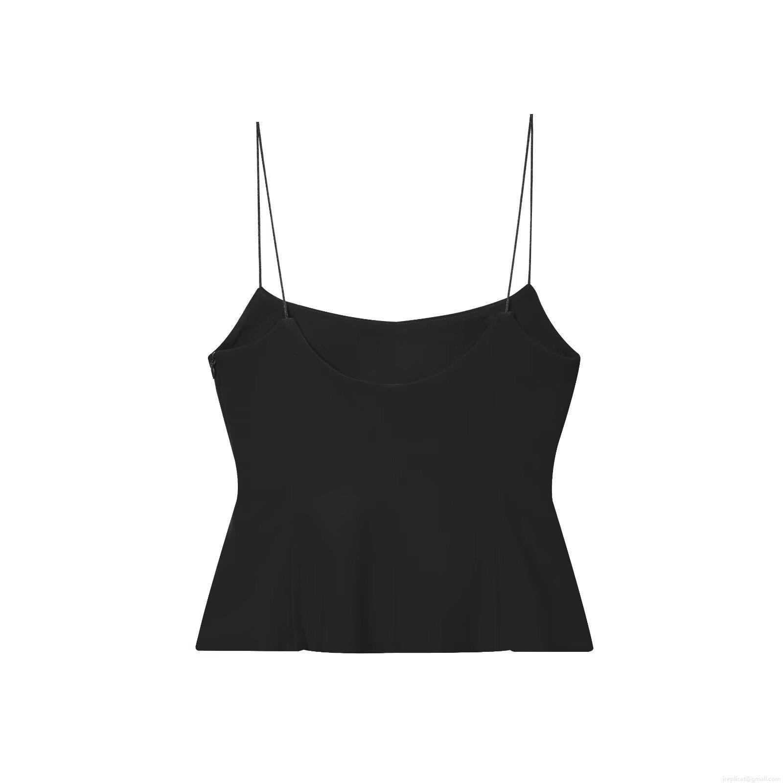 Women's Peplum Camisole Thin Strap Polyester Slim Fit Sexy Short Top Party Clubwear Streetwear Solid Color Tank Top