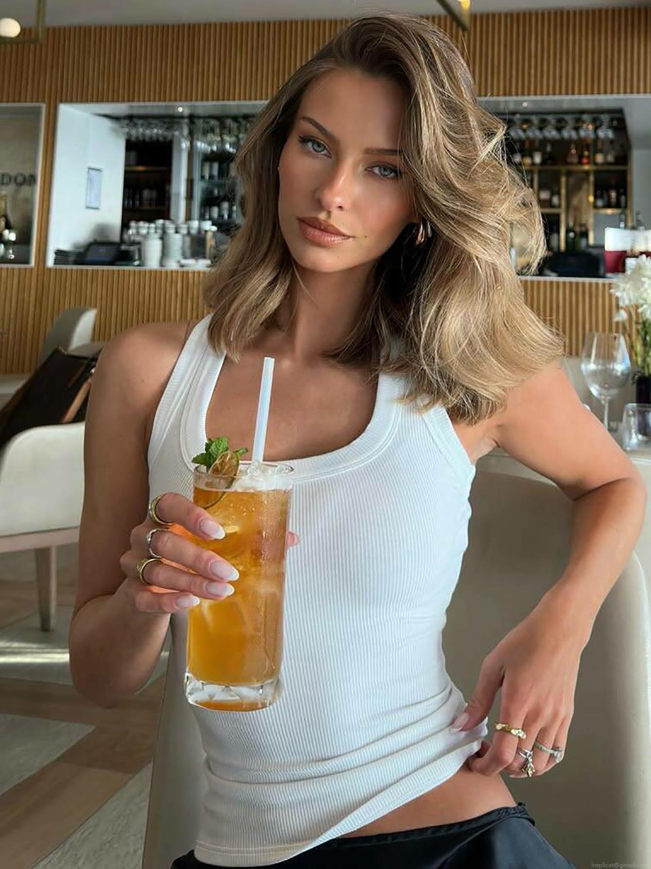 Women's Ribbed Knit Tank Top Sexy U-Neck Slim Fit Racerback Cropped Vest 94% Polyester 6% Spandex Sleeveless Summer Streetwear Top Daily Casual Casual Ribbed Vest