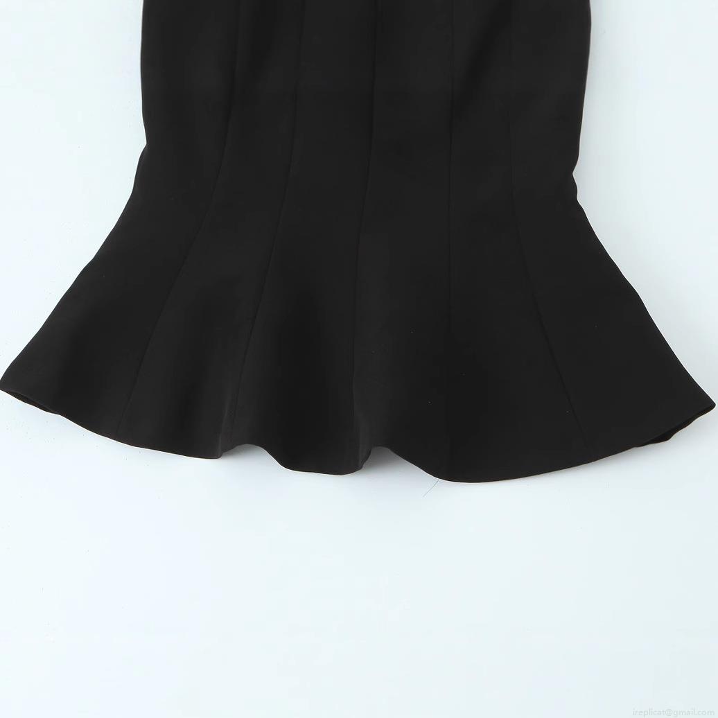 Women's Elegant Bow Strap Peplum Sleeveless Top Fashion Solid Color Polyester Spandex Slim Fit Waist Defining Tank Top For Casual Dating Party Office